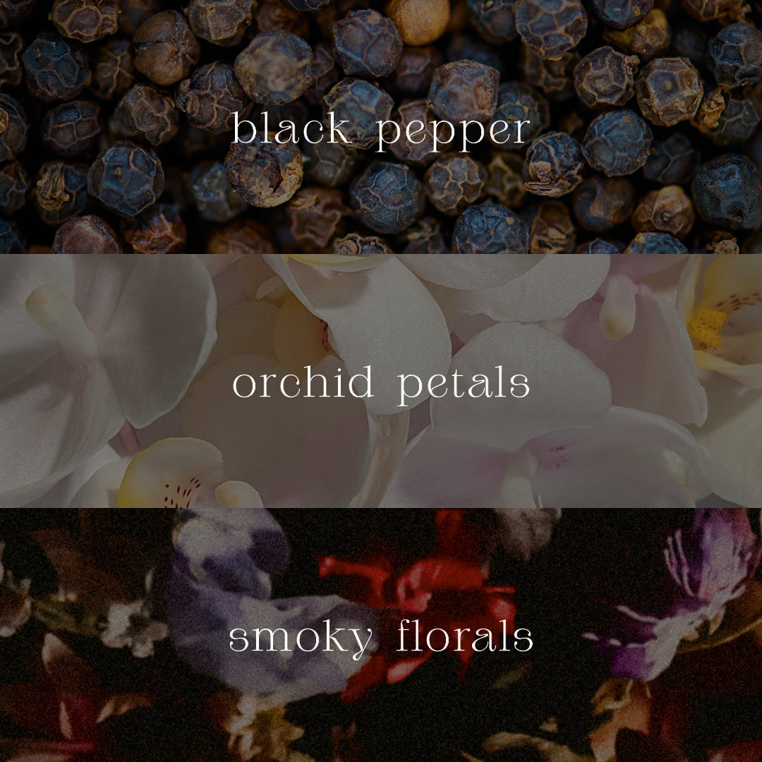Velvet Eclipse - Black Pepper, Orchid Petals, Smoky Florals