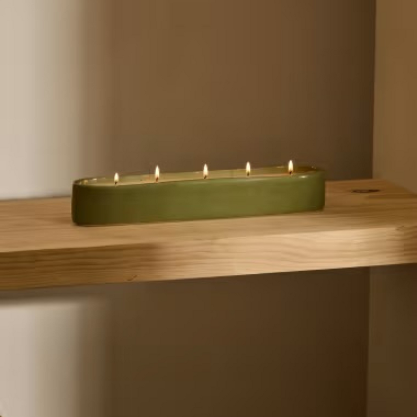 Green Ember - 5 wick ceramic vessel (1600g)