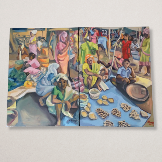 Handmade oil painting (2pcs)