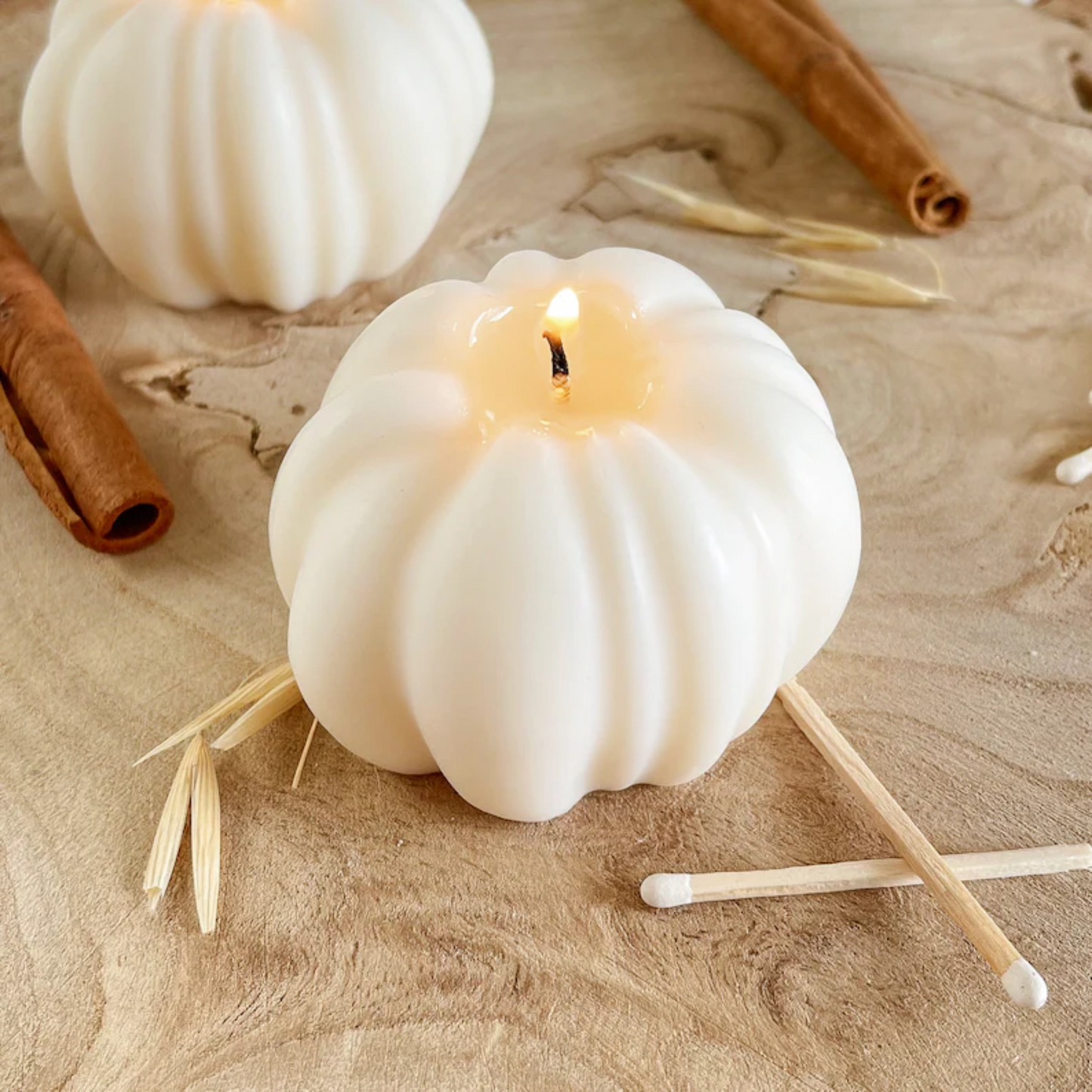 Pumpkin scented candle