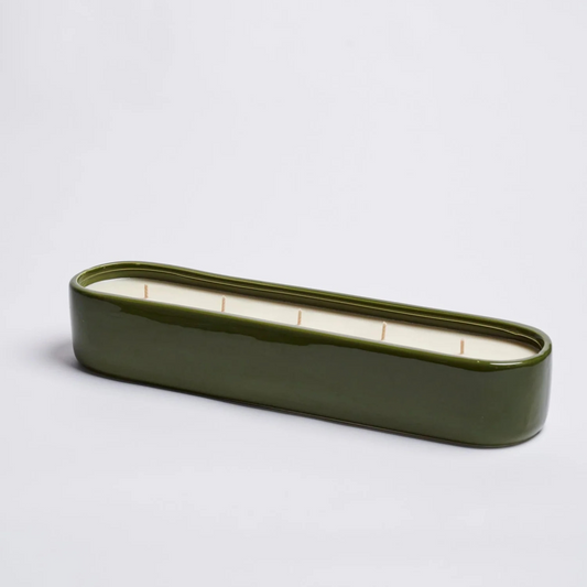 Green Ember - 5 wick ceramic vessel (1600g)