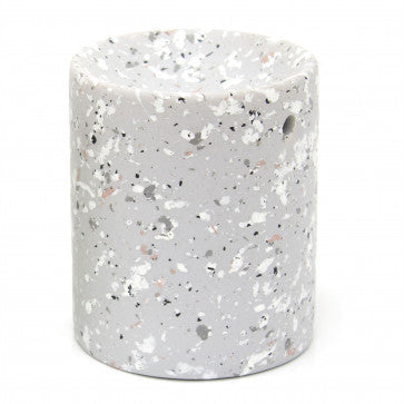 Terrazzo ceramic wax melt burner - Grey